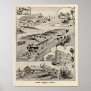 Goodell Co's Works, Antrim, NH Poster