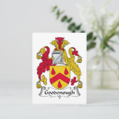 Goodenough Familienwappen Postkarte (Stehend Vorderseite)