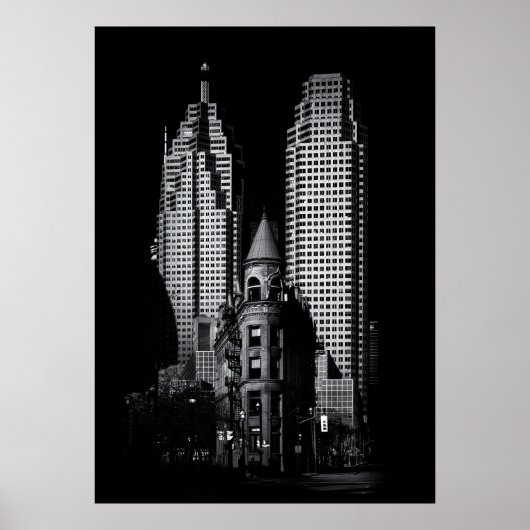 Gooderham Flatiron and Toronto Downtown No 2 Poster (Vorne)