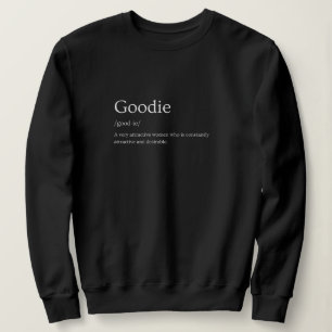 Goodie-Wörterbuchdefinition Sweatshirt