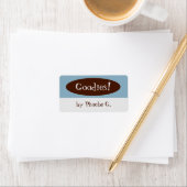 Goodies Blue and Brown Kitchen Labels Adressaufkleber (Insitu)