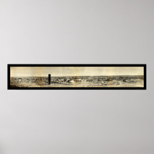 Goodland, panoramisches Foto 1907 Kansas Poster