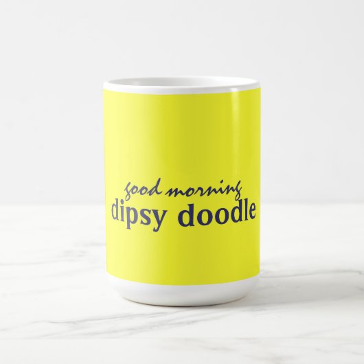 goodmorning dipsy Gekritzel Kaffeetasse (Mittel)