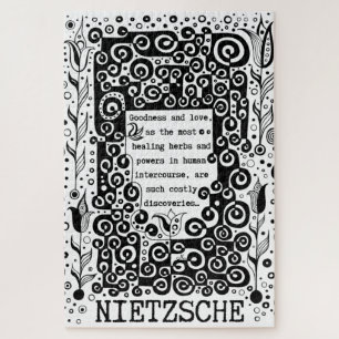 Goodness and LIEBE Zitat von Nietzsche Puzzle
