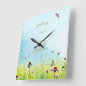 Goodness and Mercy - Psalm 23 Inspired Quadratische Wanduhr (Winkel)