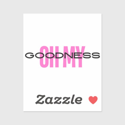 GOODNESS AUFKLEBER (Blatt)