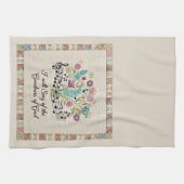 Goodness of God quilted look floral music Geschirrtuch (Horizontal)