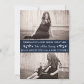 Goodness und Light Collage Weihnachtskarte Feiertagskarte (Rückseite)