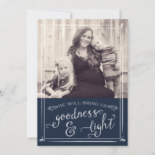 Goodness und Light Collage Weihnachtskarte Feiertagskarte