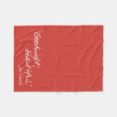 "Goodnight, Beautiful" - Breathe in Fleece Blanket (Vorderseite (Horizontal))