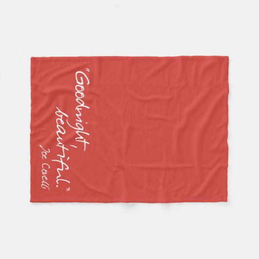 "Goodnight, Beautiful" - Breathe in Fleece Blanket (Vorderseite (Horizontal))