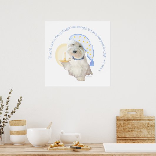 Goodnight Blue Poster (Küche)