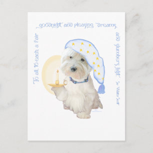 Goodnight Blue Postkarte