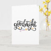 Goodnight Karte (Gelbe Blume)