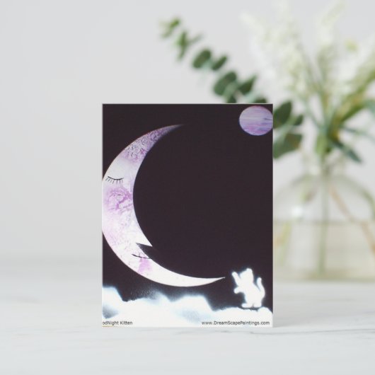 Goodnight Kitten Postkarte (Stehend Vorderseite)