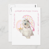 Goodnight Pink Postkarte (Vorne/Hinten)