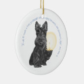 Goodnight Scottish Terrier Keramik Ornament (Rechts)