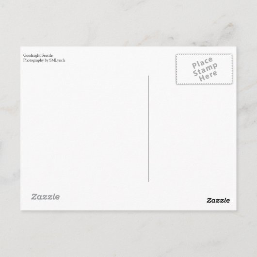 Goodnight Seattle Postkarte (Rückseite)