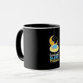 Goodnight Sleep Parrot Moon Clouds Caique Construc Tasse (Vorderseite Links)