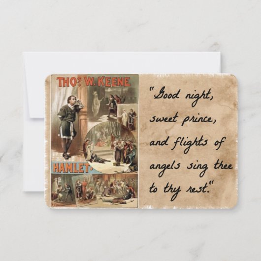 Goodnight Sweet Prince Mitteilungskarte (Vorderseite)