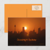 Goodnight Sydney Postkarte (Vorne/Hinten)