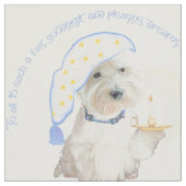 Goodnight Westie Stoff (Nahaufnahme)