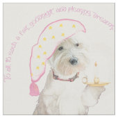 Goodnight Westie Stoff (Nahaufnahme)