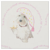 Goodnight Westie Stoff (Nahaufnahme)