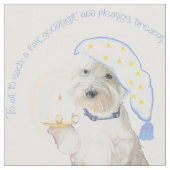 Goodnight Westie Stoff (Nahaufnahme)