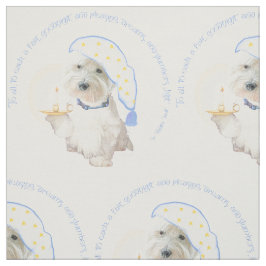 Goodnight Westie Stoff