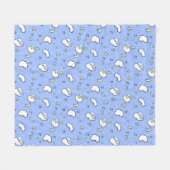 Goodnight Westies KiniArt Fleece Blanket (Vorderseite (Horizontal))
