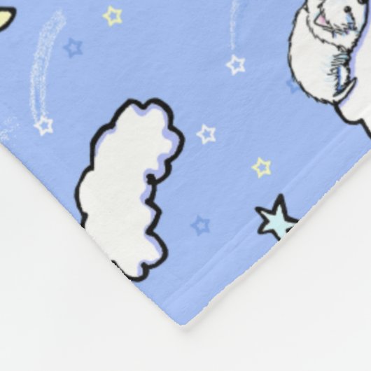 Goodnight Westies KiniArt Fleece Blanket (Ecke)