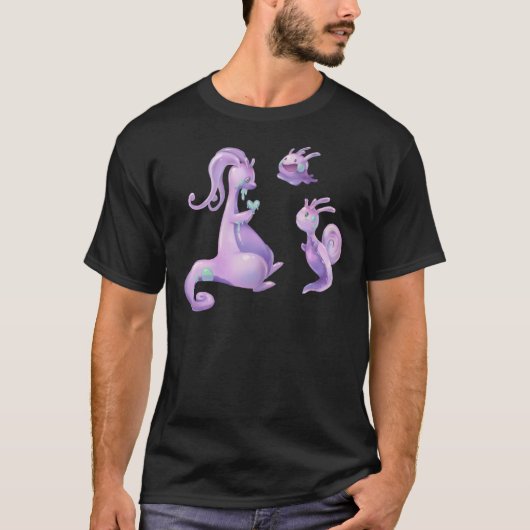 Goodra, Sliggoo, Goomy Sticker T-Shirt (Vorderseite)