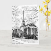 Goodrich Chapel Albion College Note card Karte (Gelbe Blume)