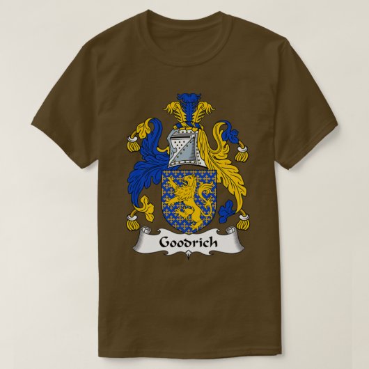 Goodrich Coat of Arms Family Crest T-Shirt (Design vorne)