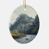 Goodrich Schloss auf dem Ypsilon (w/c, Stift u. Keramikornament (Rechts)