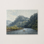 Goodrich Schloss auf dem Ypsilon (w/c, Stift u. Puzzle (Horizontal)