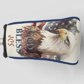 Goodseges America Patriotic Eagle Custom Initials Golf Headcover (Vorderseite)