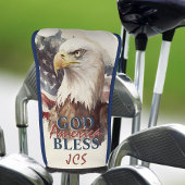 Goodseges America Patriotic Eagle Custom Initials Golf Headcover