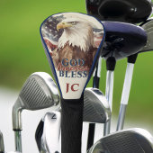 Goodseges America Patriotic Eagle Custom Initials Golf Headcover