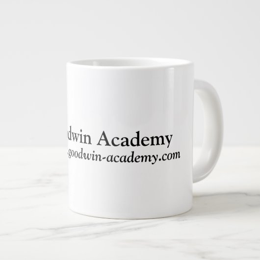 Goodwin Academy - Kaffee-Tasse Jumbo-Tasse (Vorderseite Rechts)