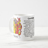 Goodwin Familien-Wappen Tasse (Vorderseite Links)
