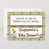 Goody Bag Topper Jungle Play Einladungspostkarte (Vorne/Hinten)