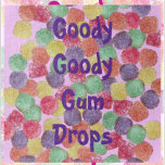 Goody Goody Gumdrops 16" x 20" 520 Stück Puzzle<br><div class="desc">Dieses Goody Goody Gumdrops Design aus Zazzle und dem Herzen eines Kinderhändlers zeigt Schläge - viele, viele alte Schulen, gumpenförmige Schläge in Rot, Orange, Gelb, Grün und lila Tropfen vor einem Hintergrund, der mit allen Zazzles-Farben angepasst werden kann. Die Schläge fallen hinter die Phrase "Goody Goody Gumdrops", die in lila...</div>