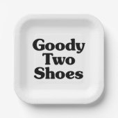 Goody Two Shoes Pappteller (Vorderseite)