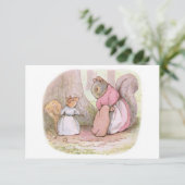 Goody und Mrs. Hackee (Eichhörnchen) (Beatrix Pott Karte (Stehend Vorderseite)