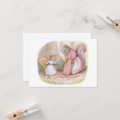 Goody und Mrs. Hackee (Eichhörnchen) (Beatrix Pott Karte (Vorderseite/Rückseite Beispiel)