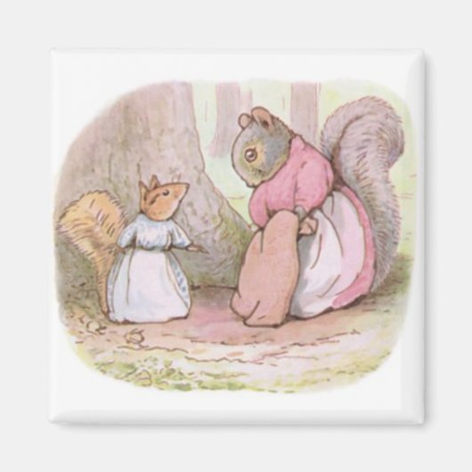 Goody und Mrs. Hackee (Eichhörnchen) (Beatrix Pott Magnet (Vorne)
