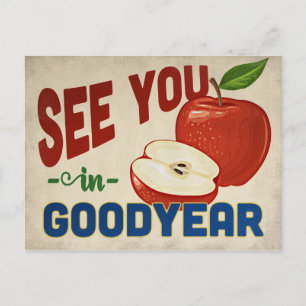 Goodyear Arizona Apple - Vintage Reise Postkarte