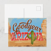 Goodyear Arizona Postkarte (Vorne/Hinten)